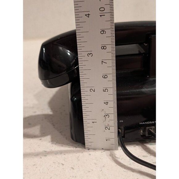 Mini Phone black corded Polyconcept Dial Pad Flash/Redial push button landline - Picture 6 of 16